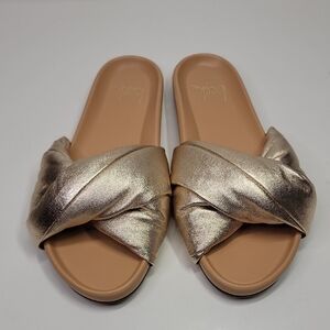BEEK TESIA SLIDE SANDAL GOLDBEACH SIZE 7